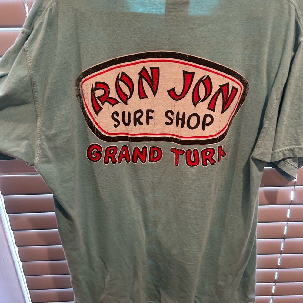 Ron Jon green beachy skater tea vintage